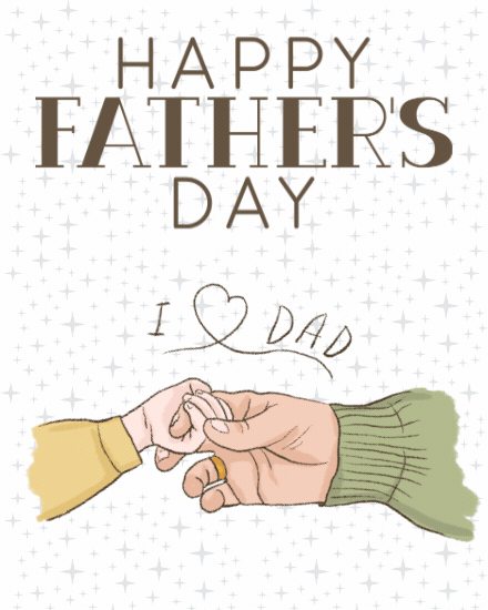 I Love Dad online Fathers Day Card
