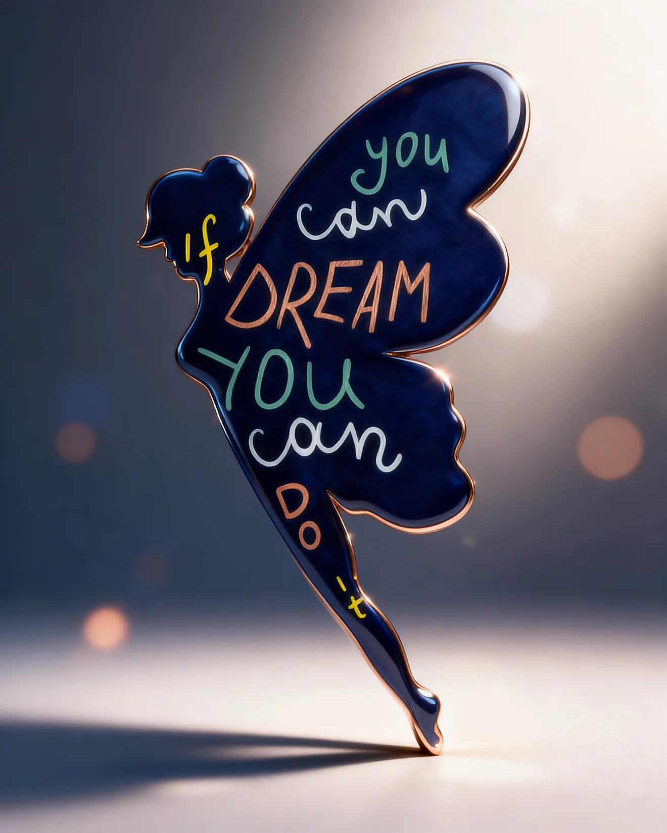 Navy Fairy Dream Pin virtual Motivation & Inspiration card