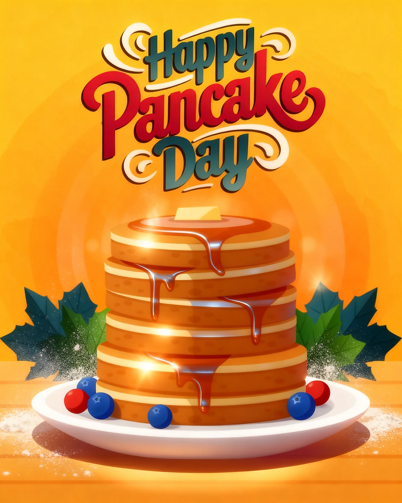 Syrup Dripping Stack Celebration