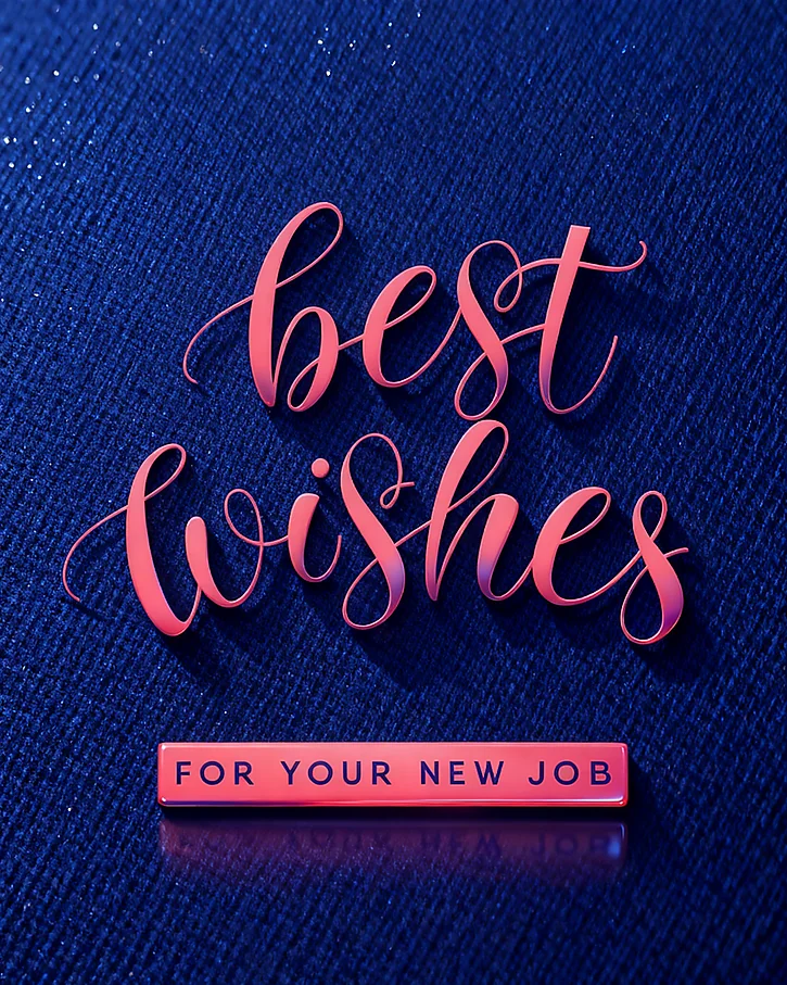 Best Wishes Ahead virtual New Job Congratulations card