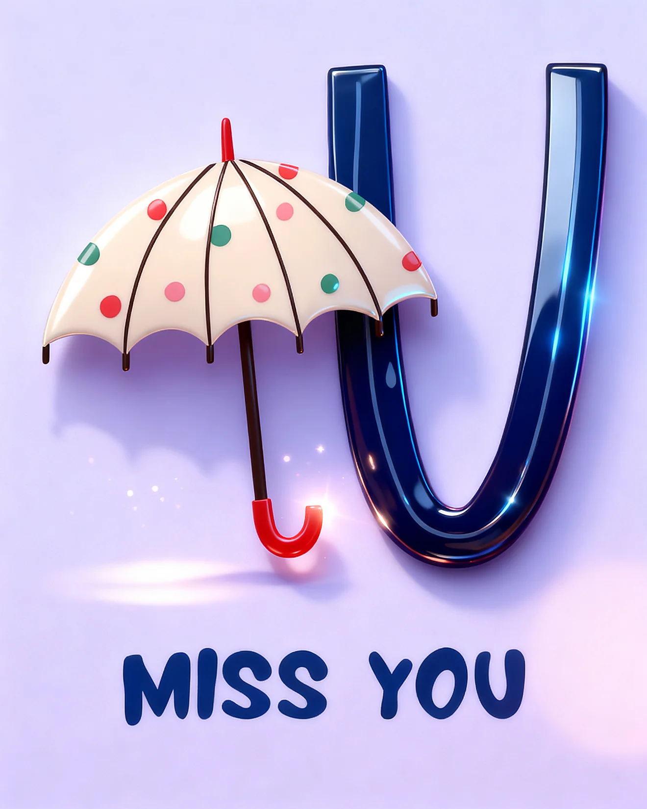 Rainy Days Without You virtual Miss You card