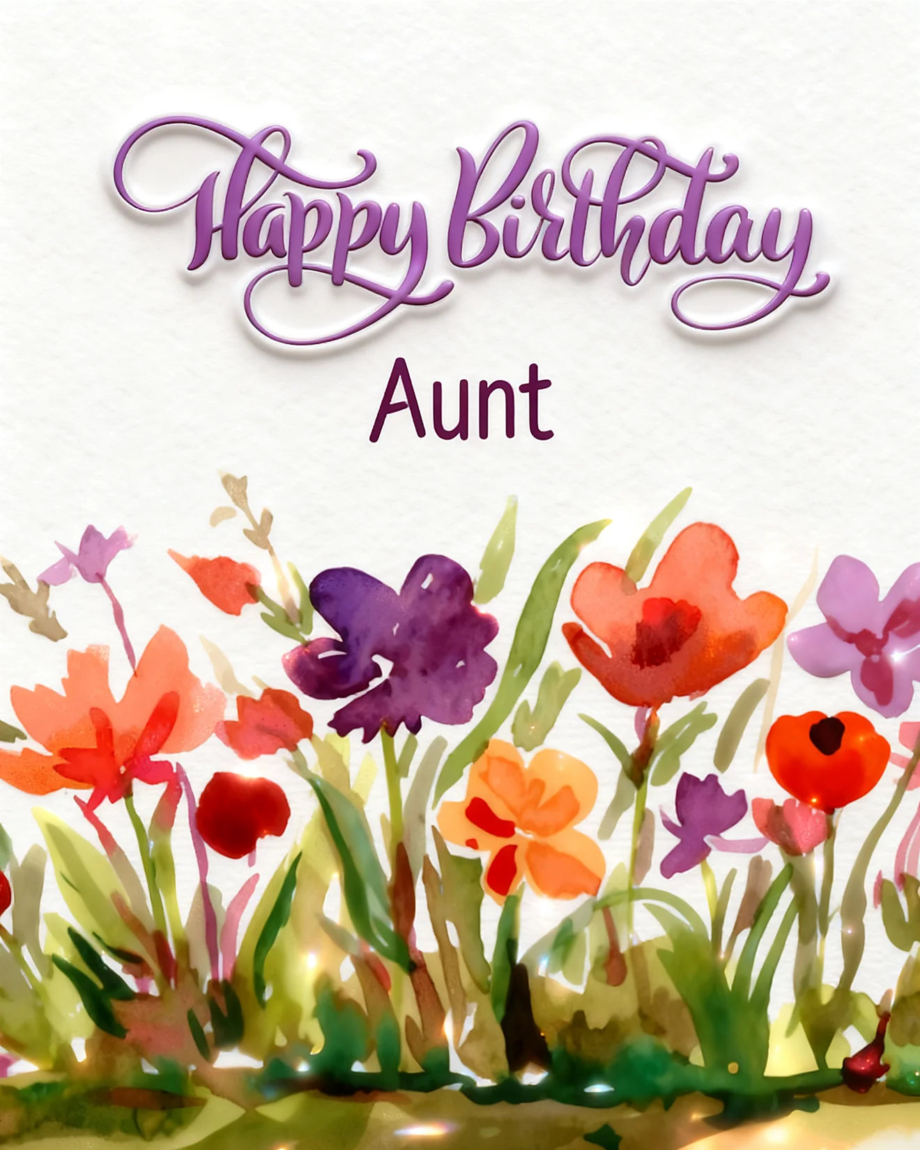 Floral Wishes Dearest Aunt