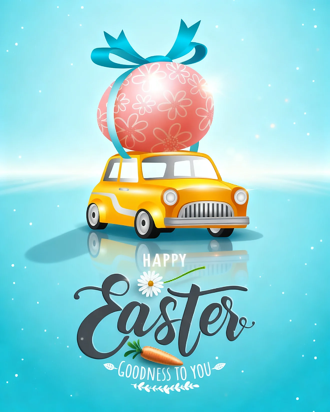 Yellow Car Giant Egg