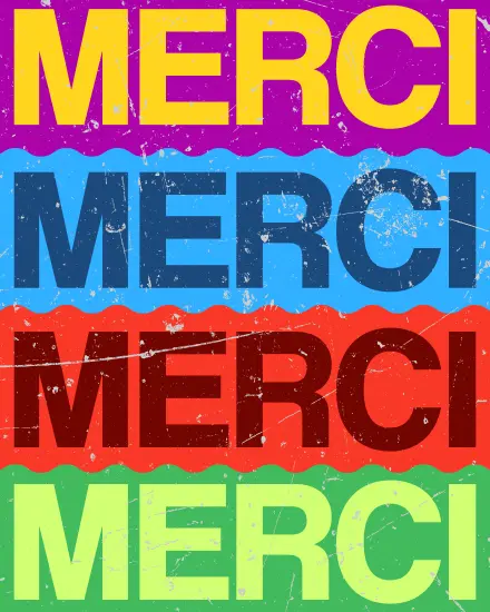 Merci In Color virtual Thank You card