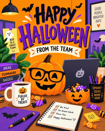 Fueled By Treats virtual Halloween card