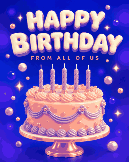 From All Of Us virtual Birthday card