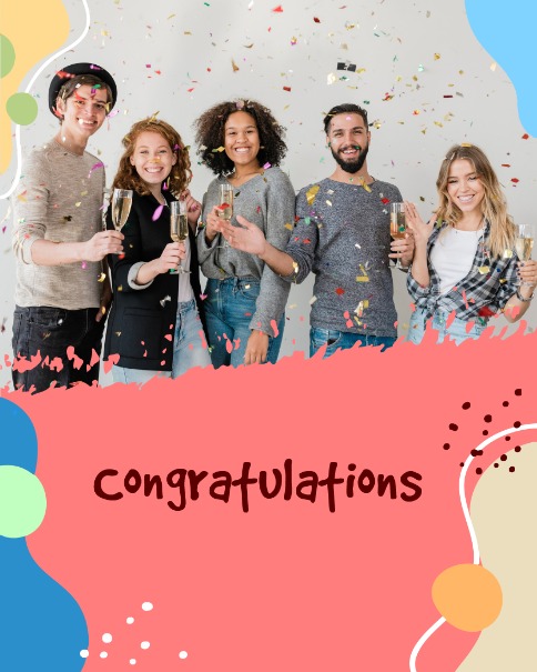 create free Abstract Color Splash group card