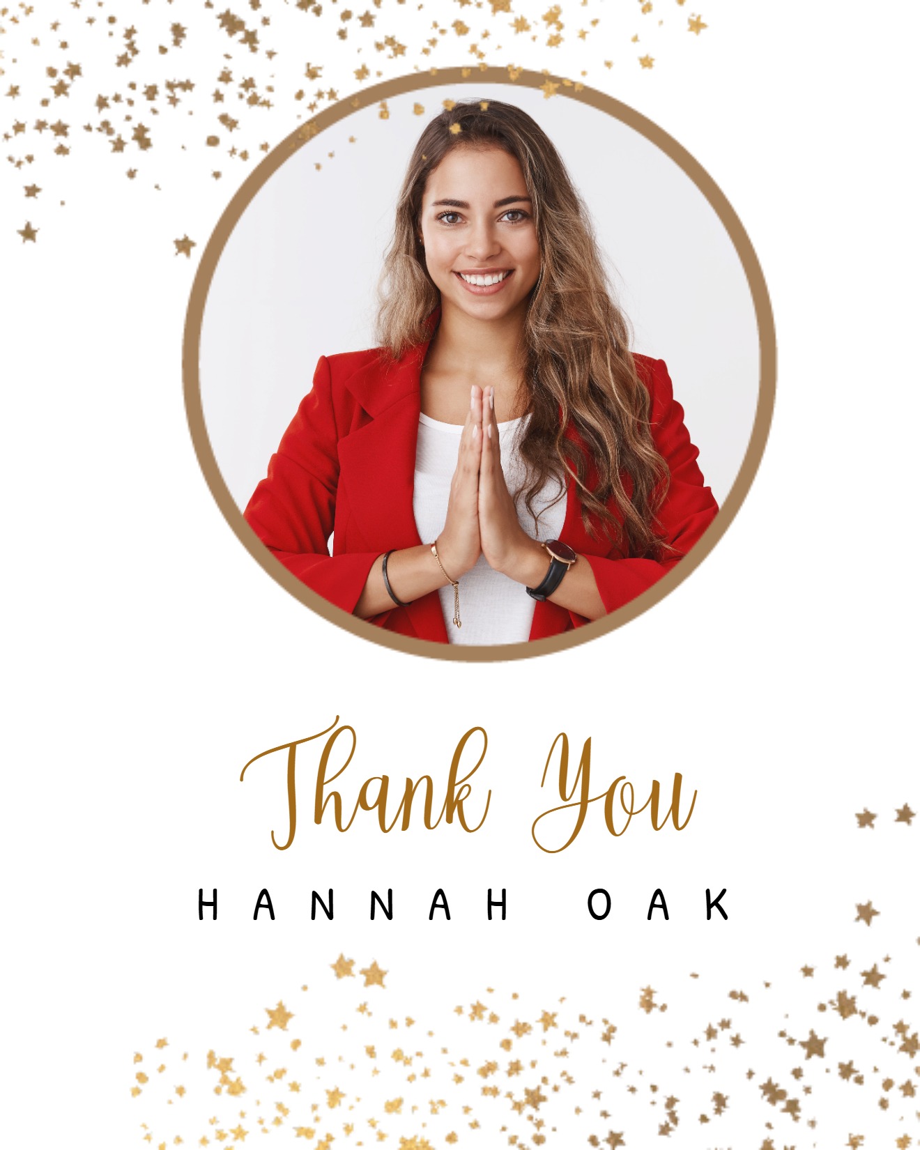 create free Golden Star group card