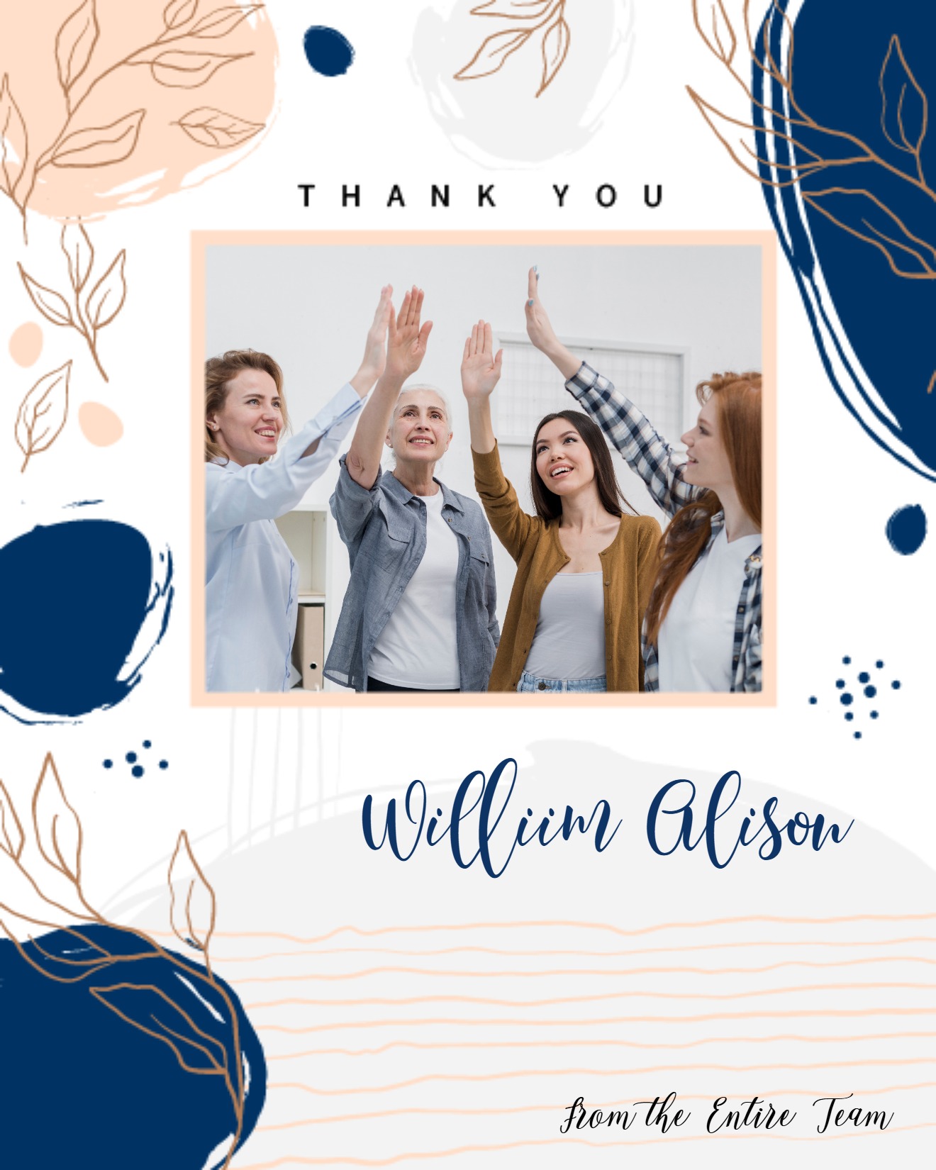 create free Pink Blue Shapes group card