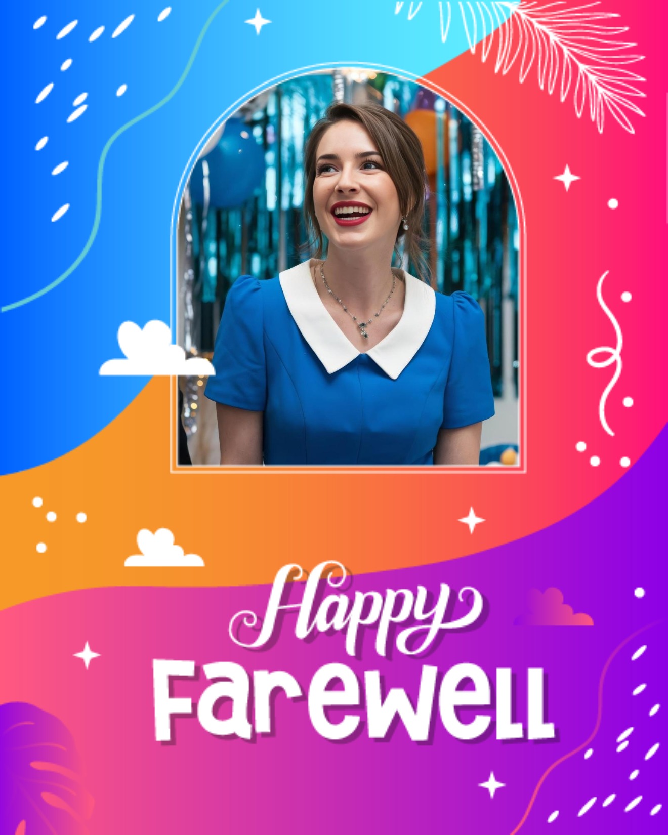 create free Bright Gradient with Whimsical Elements group card