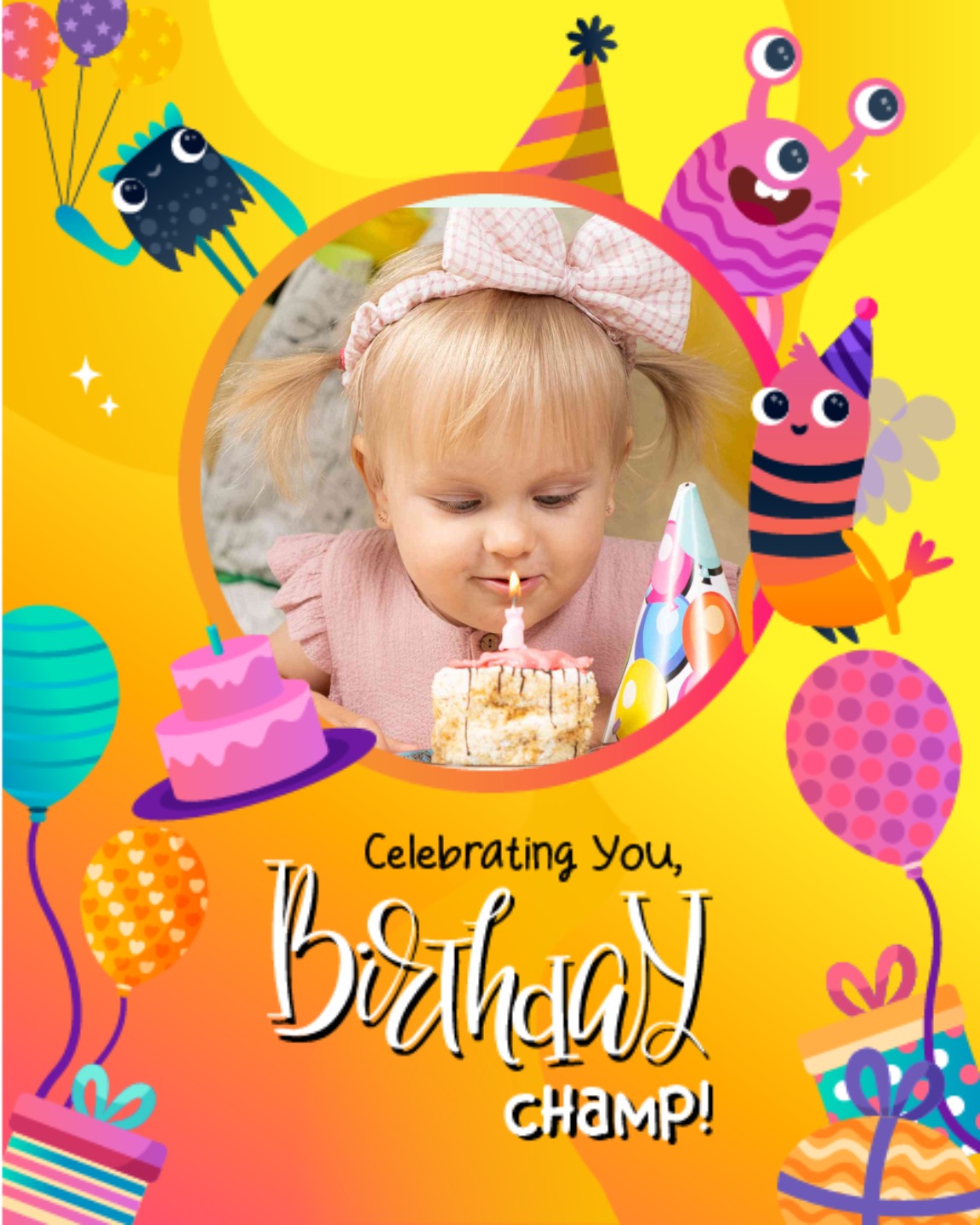 create free celebrating you champ group card