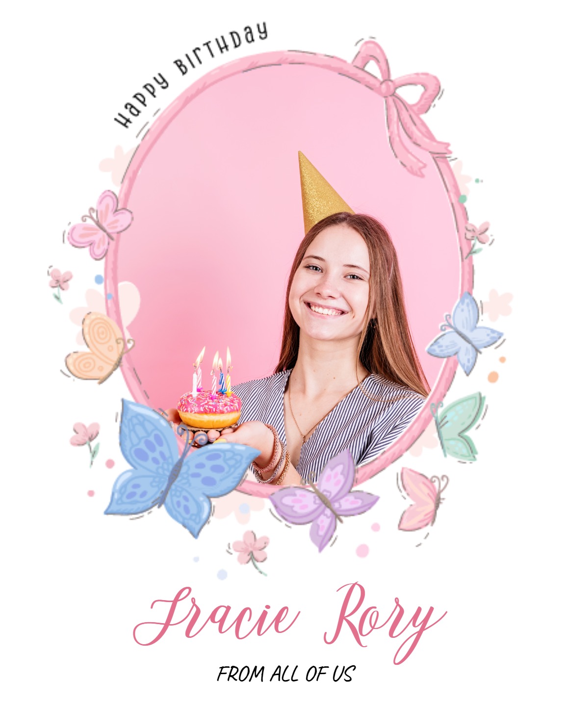 create free Colorful-Butterfies group card