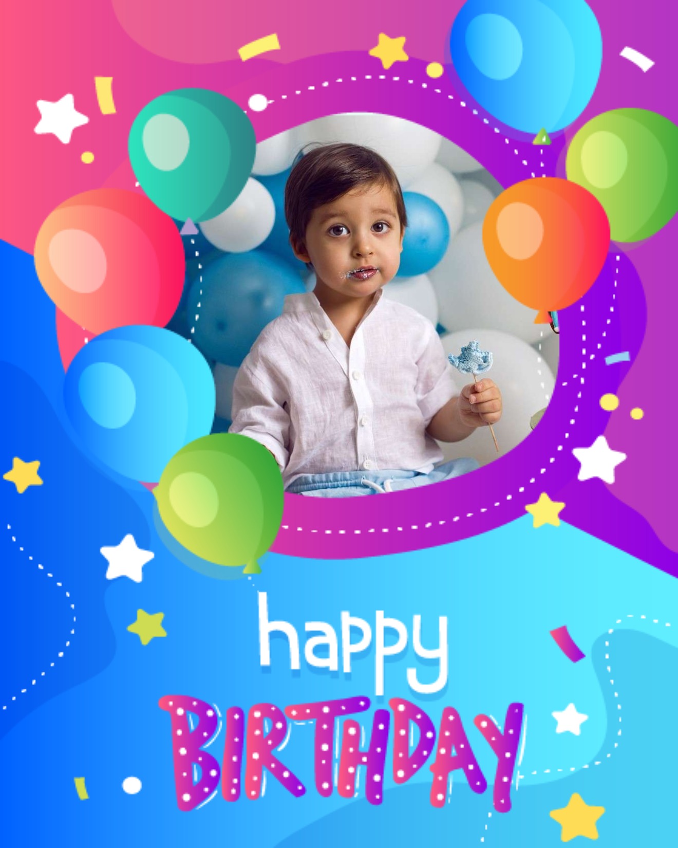 create free Full of Balloons for Your Big Day group card
