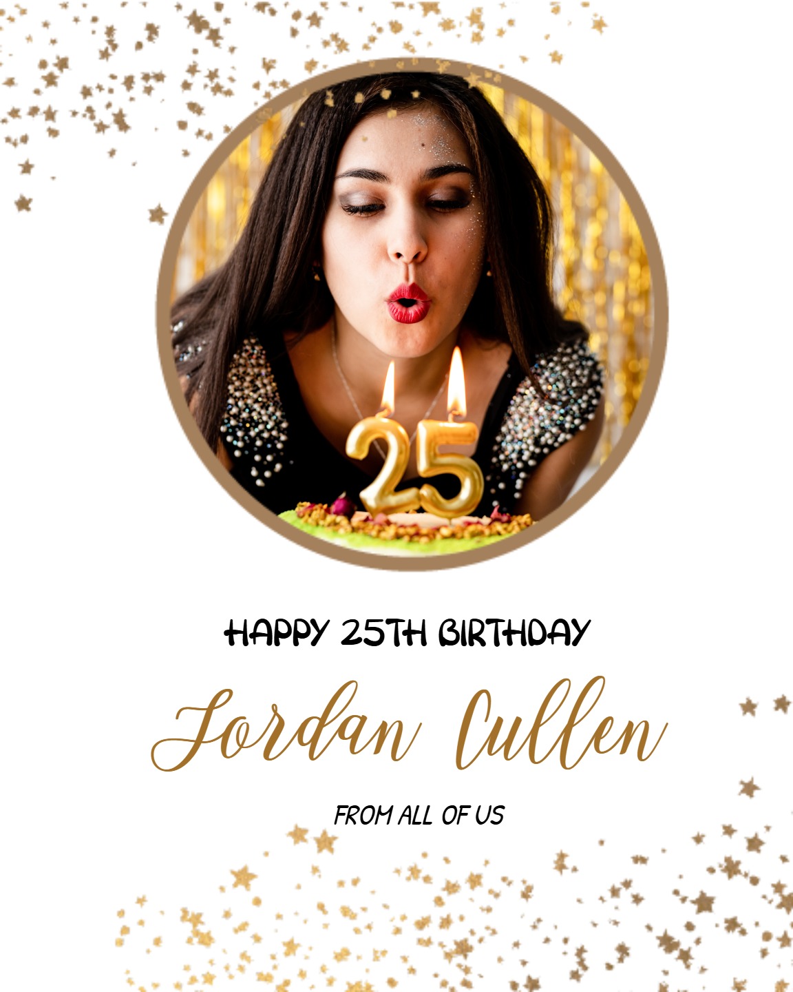 create free golden-stars group card