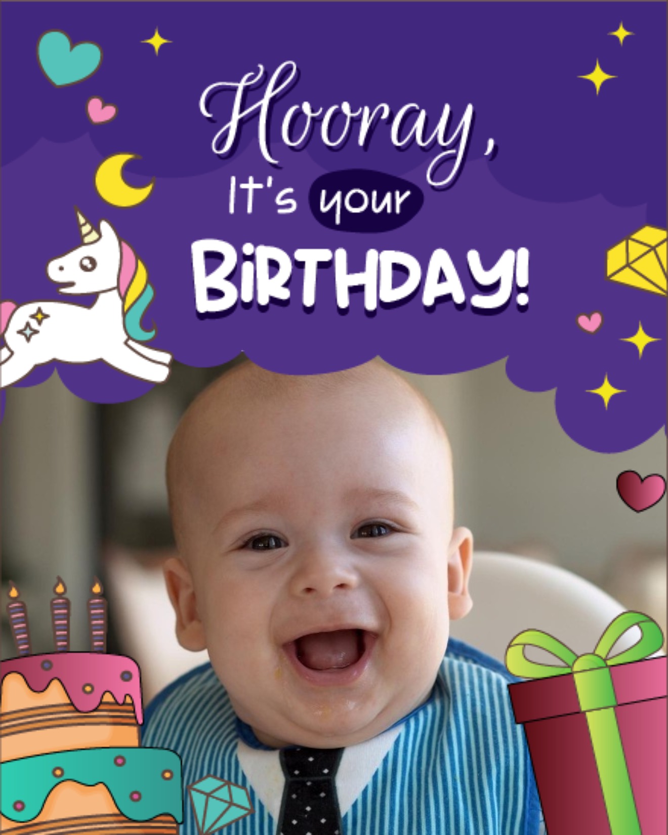 create free hooray its your birthday group card