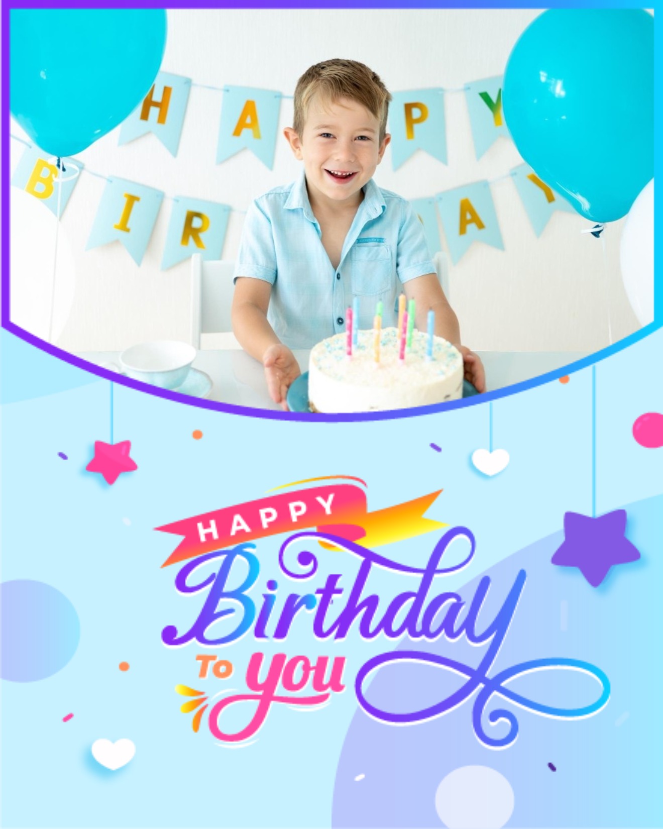 create free Let the Candles Sparkle group card
