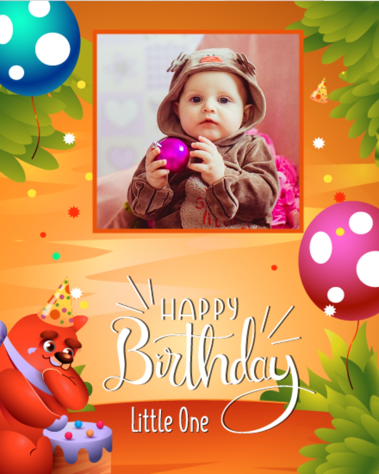 create free little one group card