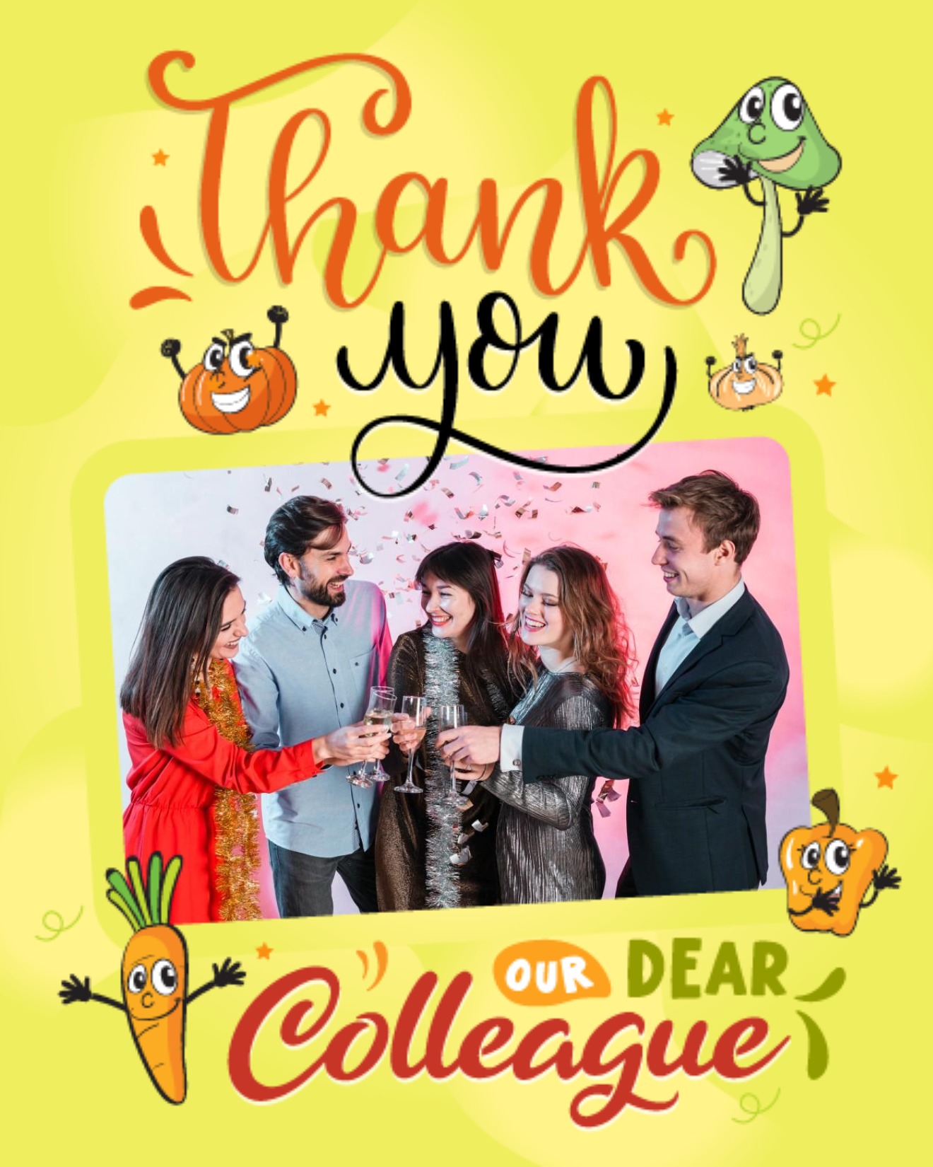 create free our dear colleague group card