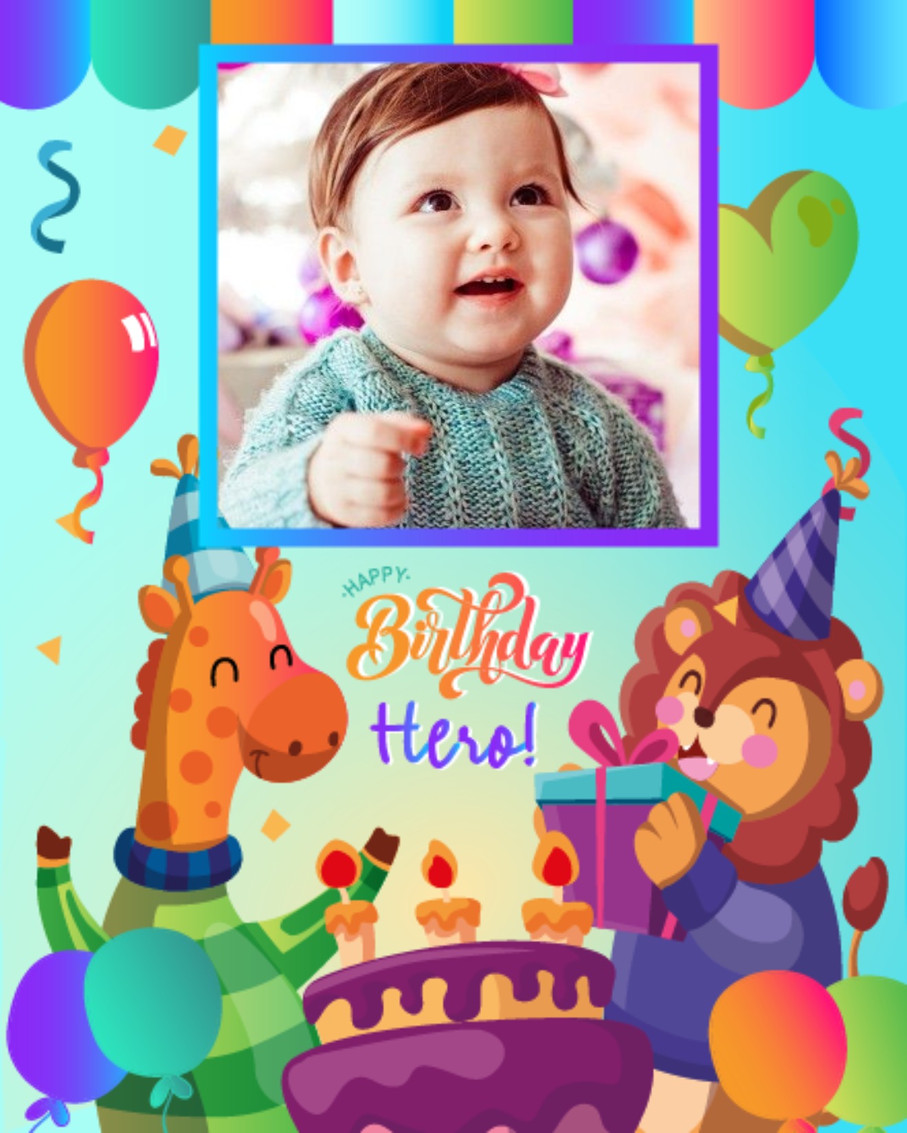 create free party in jungle group card