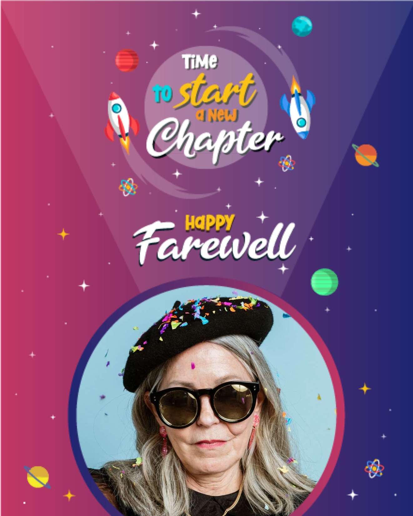 create free time to start a new chapter group card