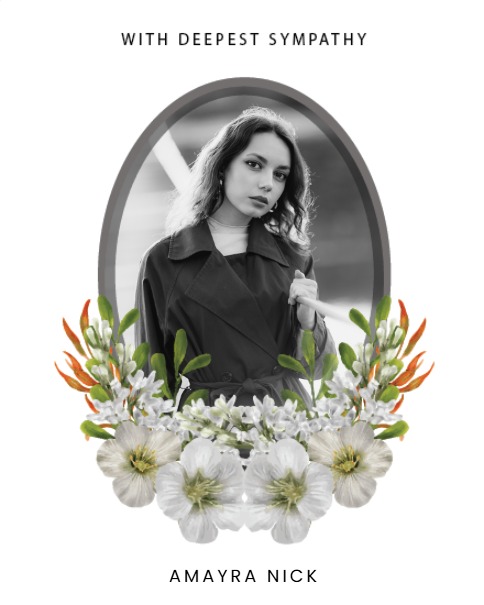 white floral frame