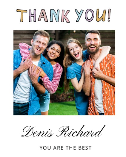 colorful thank you